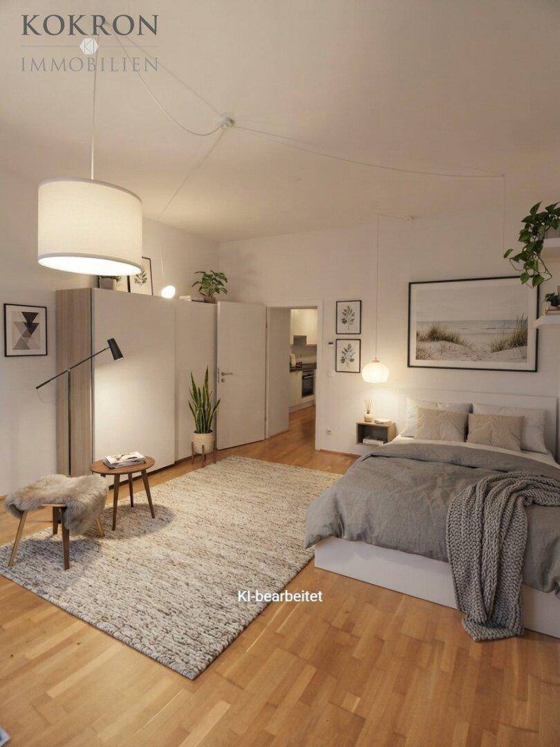 Super modern eingerichtetes Schlafzimmer