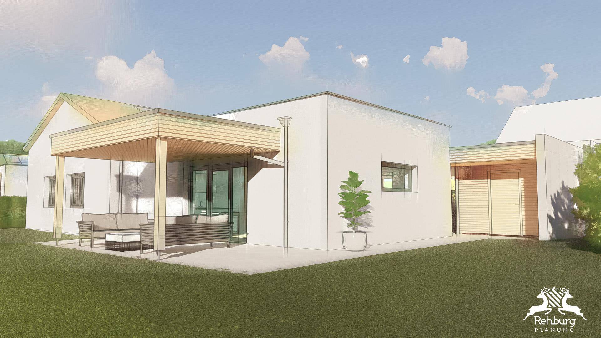 Modernes Einfamilien-Neubauhaus (ca. 109 m²) mit Grünbereich und traumhaften Ausblick in Gillersdorf - Ansicht 2