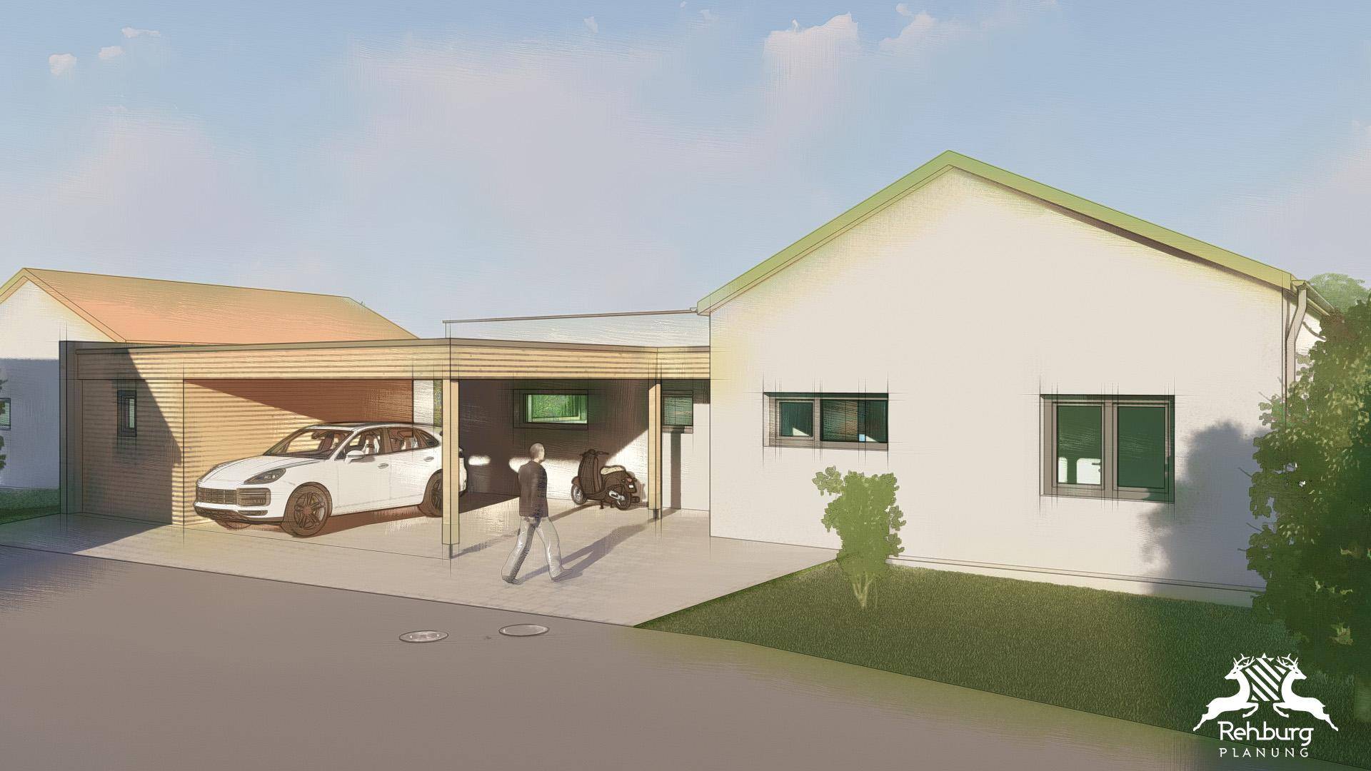 Modernes Einfamilien-Neubauhaus (ca. 109 m²) mit Grünbereich und traumhaften Ausblick in Gillersdorf - Ansicht 3