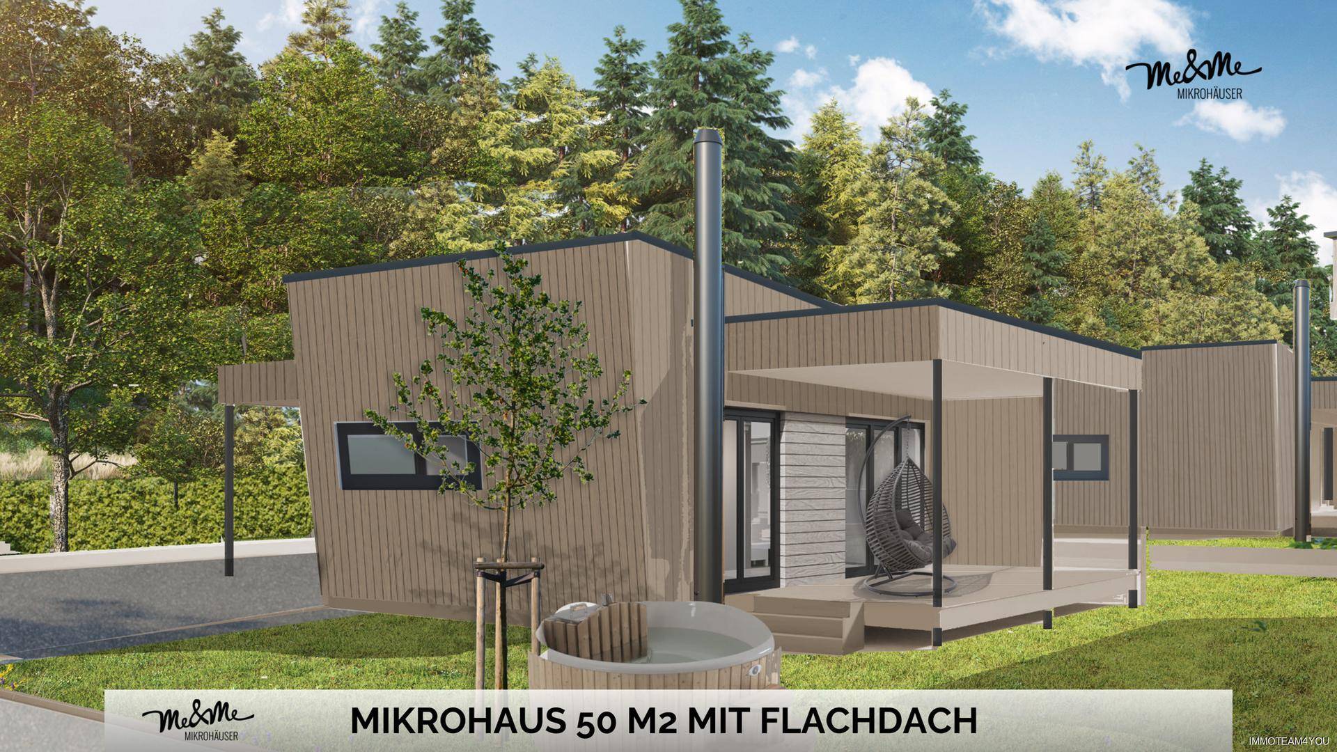 ME & ME 50M2-Haus-2-Überdachung