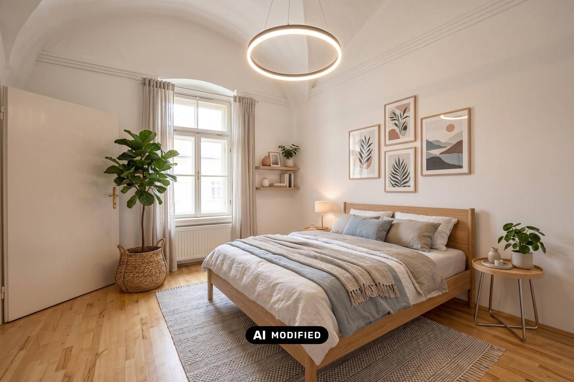 Gestaltungsvorschlag Schlafzimmer mit KI erstellt