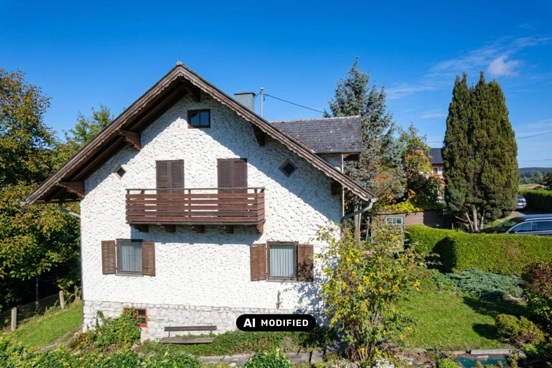 Blick auf das Haus