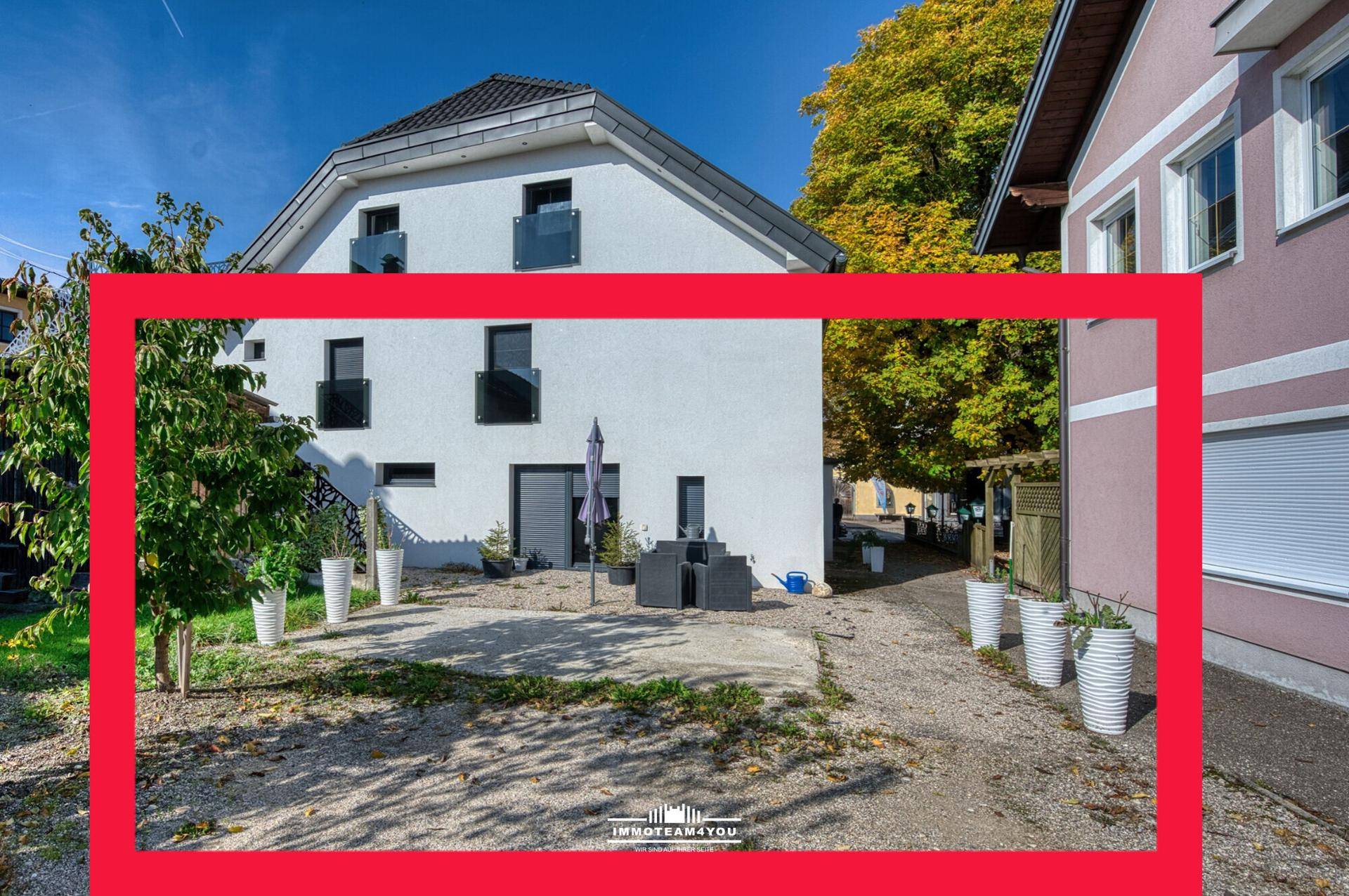 Süden, Terrasse /Garten EG und Parkplätze