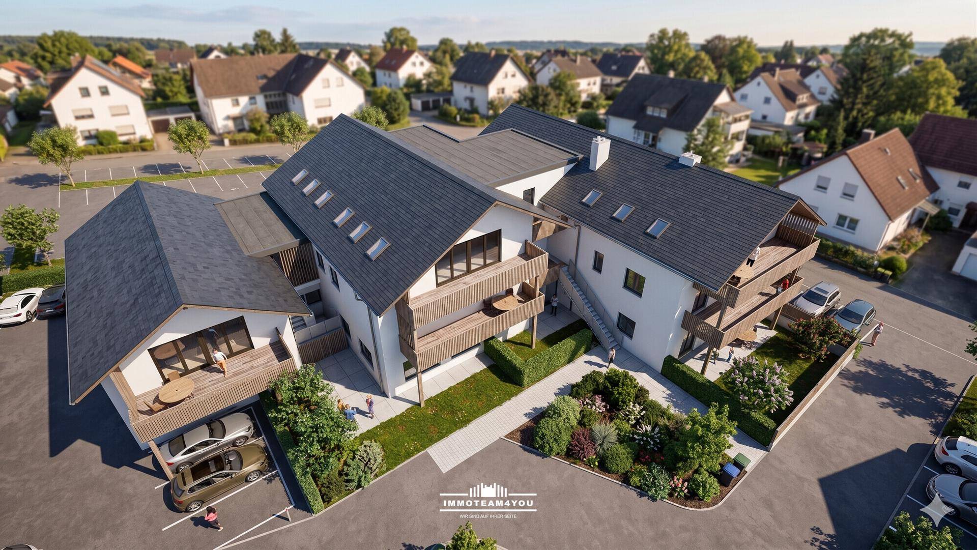 Konzept Ausbau Ist Variante 3-geschossig Blick von Westen