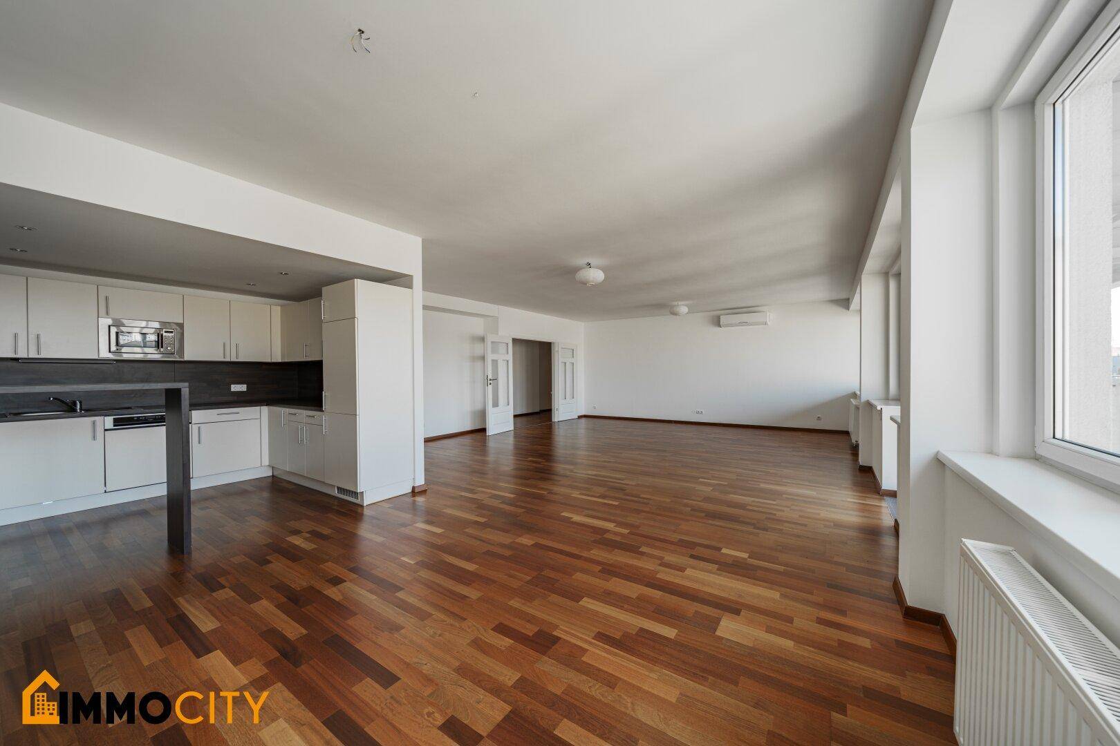Hoch-Exklusiv und Moderne 4-Zimmer Wohnung (klimatisiert) im 7.Liftstock, nähe Karlskirche, Schwarzenbergplatz + 10 m² Balkon - Ansicht 5