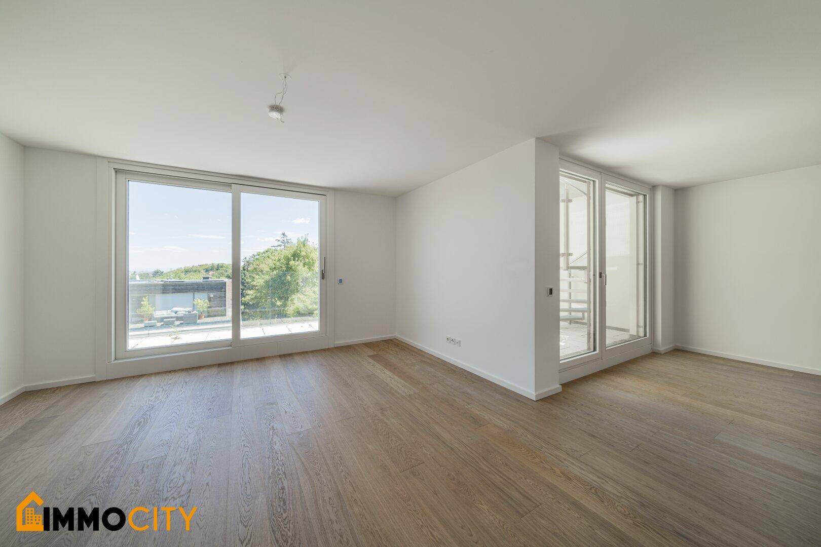 Ihre neue Dach-Traumwohnung, Wohnen im Grünen: XXL-Dachterrasse mit Panoramablick und 3 Stellplätzen im 13. Bezirk - Widok 2