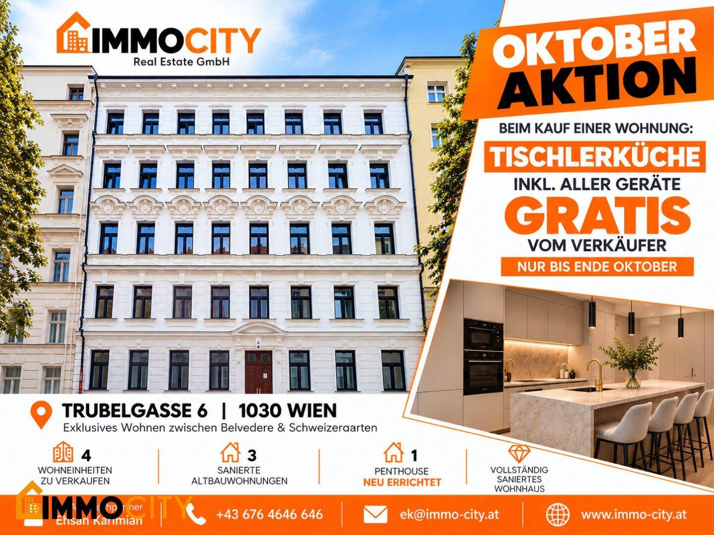 Wohnung – Wien, Fasanviertel, Katastralgemeinde Landstraße - Ansicht 2