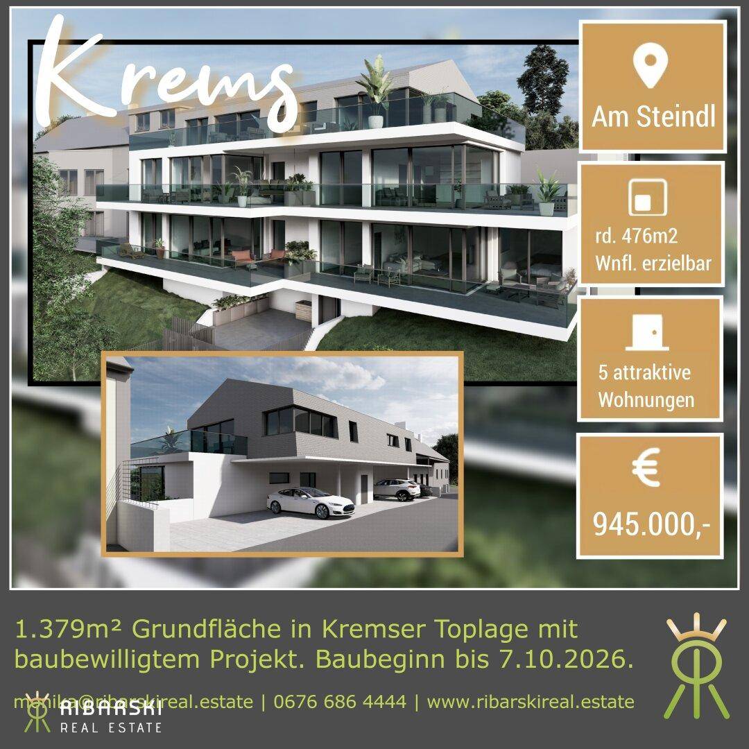 Exklusives Bauprojekt mit Fernblick - baubewilligt | bei Neuplanung: Grundstück kann geteilt werden! - Ansicht 5