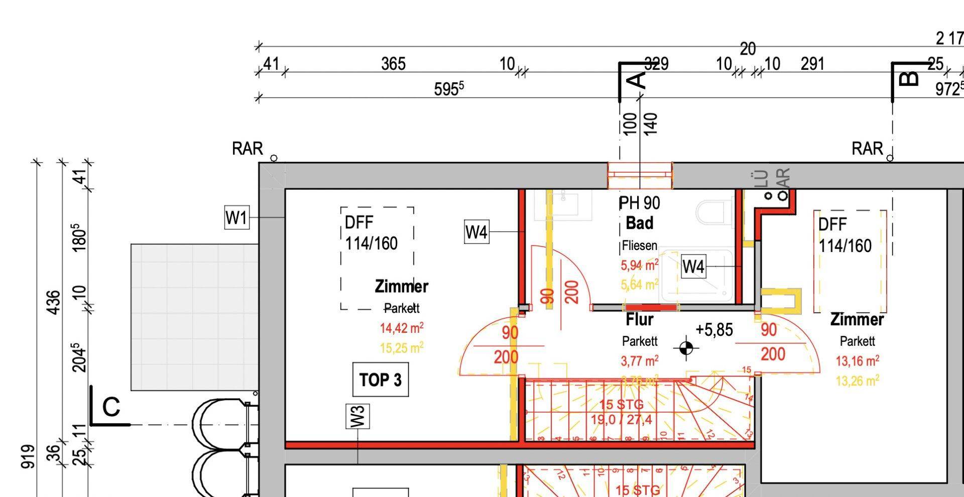 Grundriss DG/2. Stock