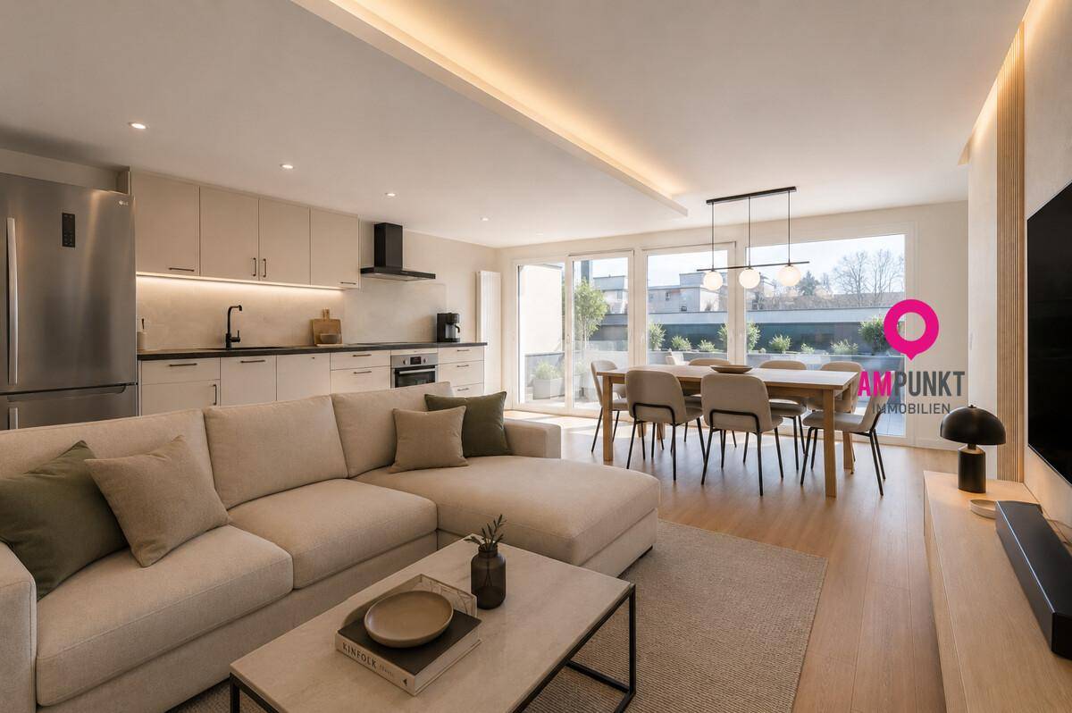 Gneis: 3 Zimmer mit Südterrasse und Tiefgarage, die Lage spricht für sich - Ansicht 2