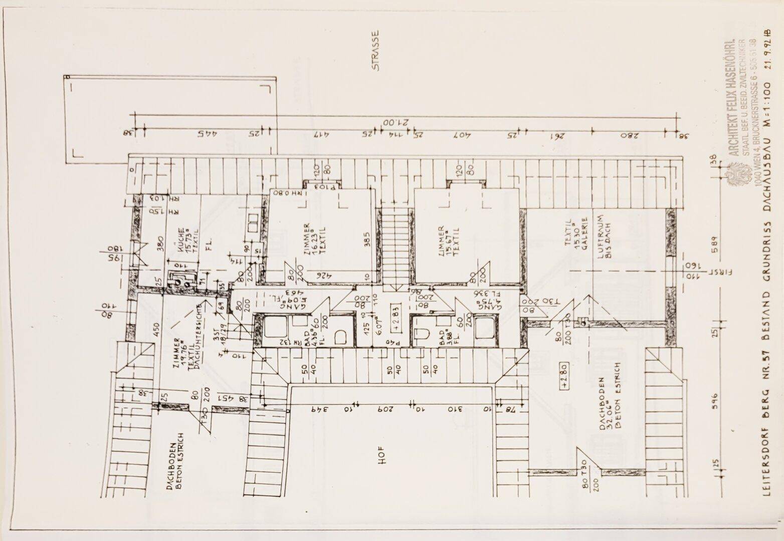 Grundriss Dachausbau