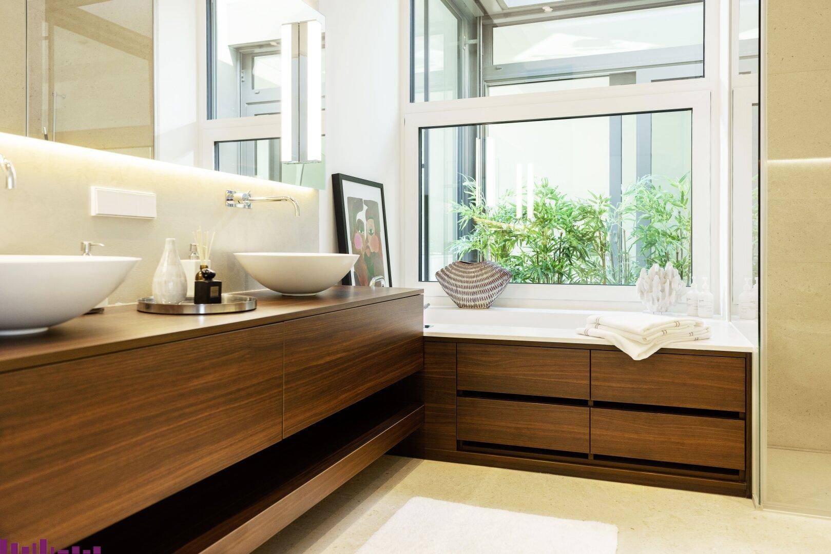 Penthouse Opernresidenz Master-Badezimmer