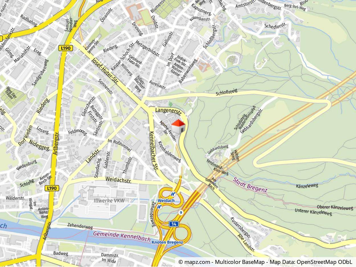 Geolyzer Kartenausschnitt