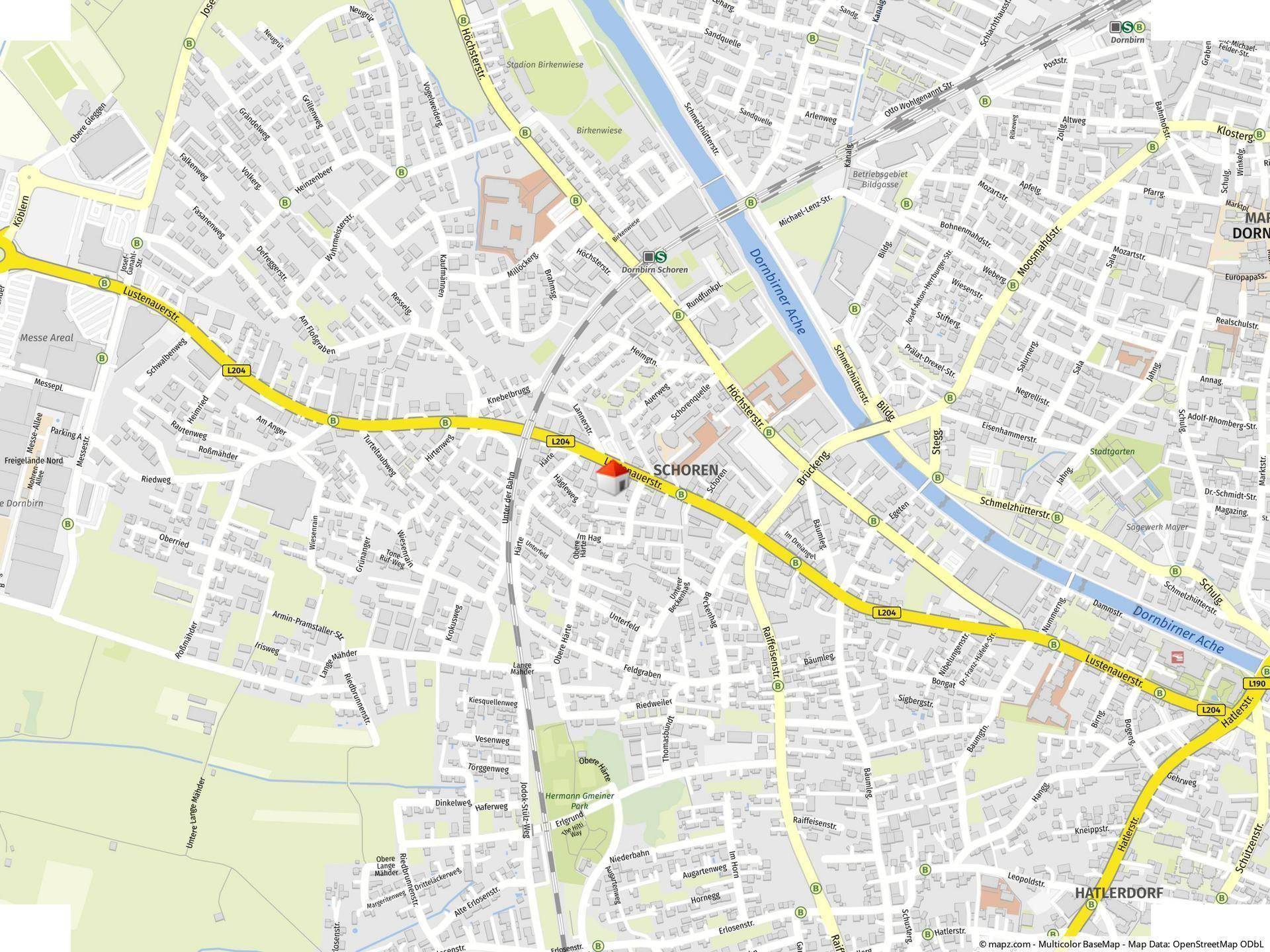 Geolyzer Kartenausschnitt