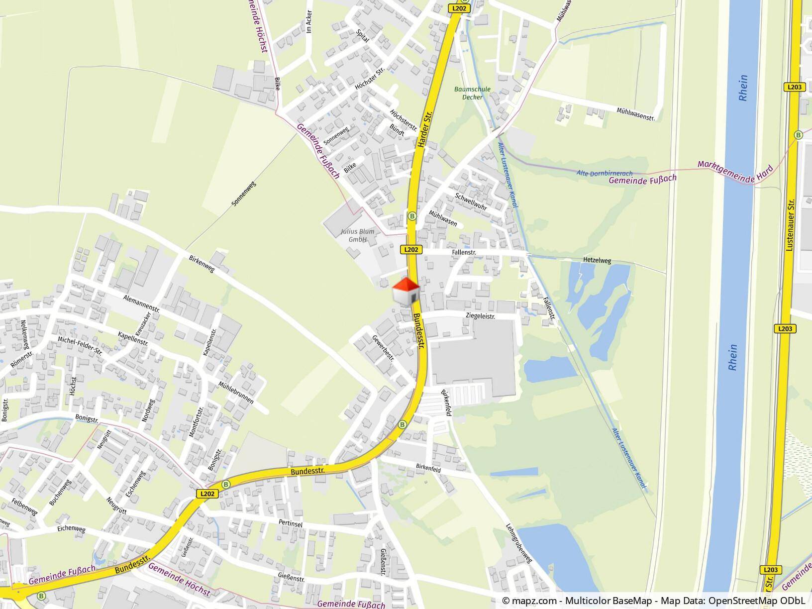 Geolyzer Kartenausschnitt