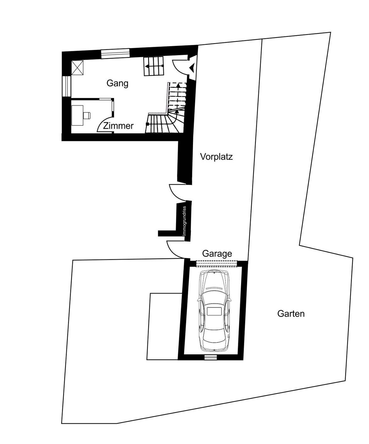 Wohnen wie im Reihenhaus - große Wohnung mit tollem Garten und viel Platz - Ansicht 2