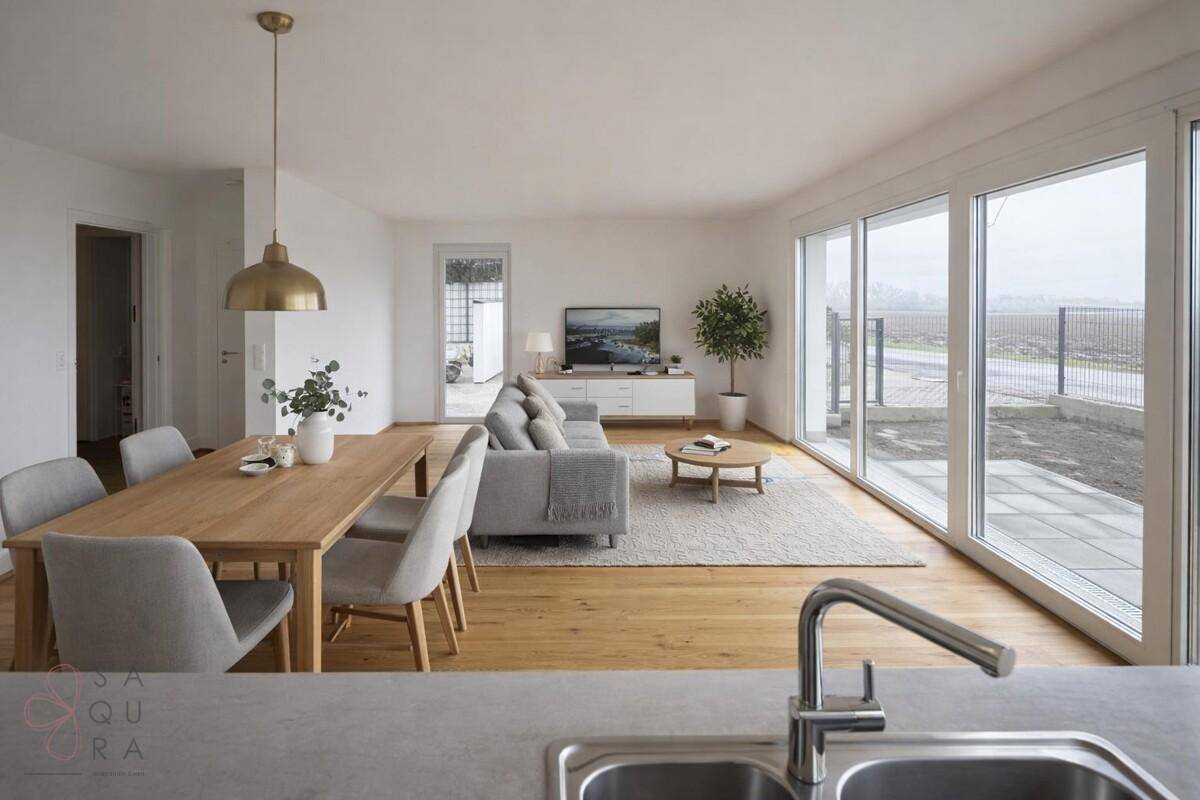 Modernes Neubau-Doppelhaus in Ziegelmassivbauweise - Ansicht 4