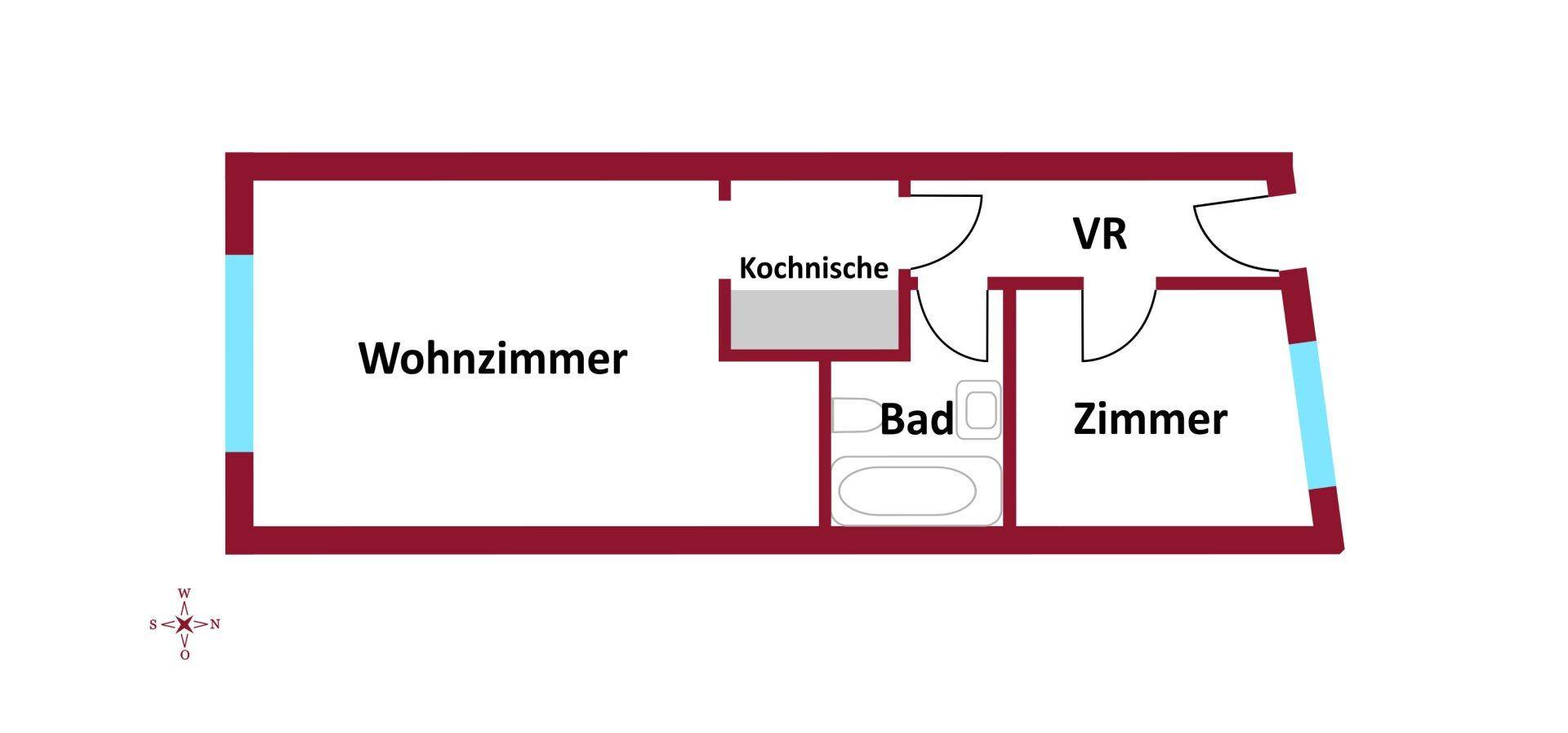 Wohnungsplan Top 41