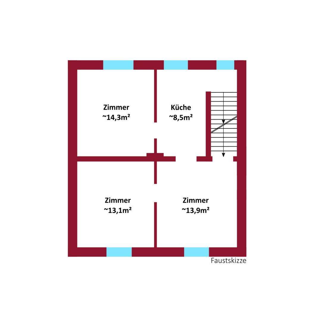 Sanierungsbedürftiges Einfamilienhaus auf ca. 530 m² | Eigengrund mit viel Potenzial - Ansicht 6