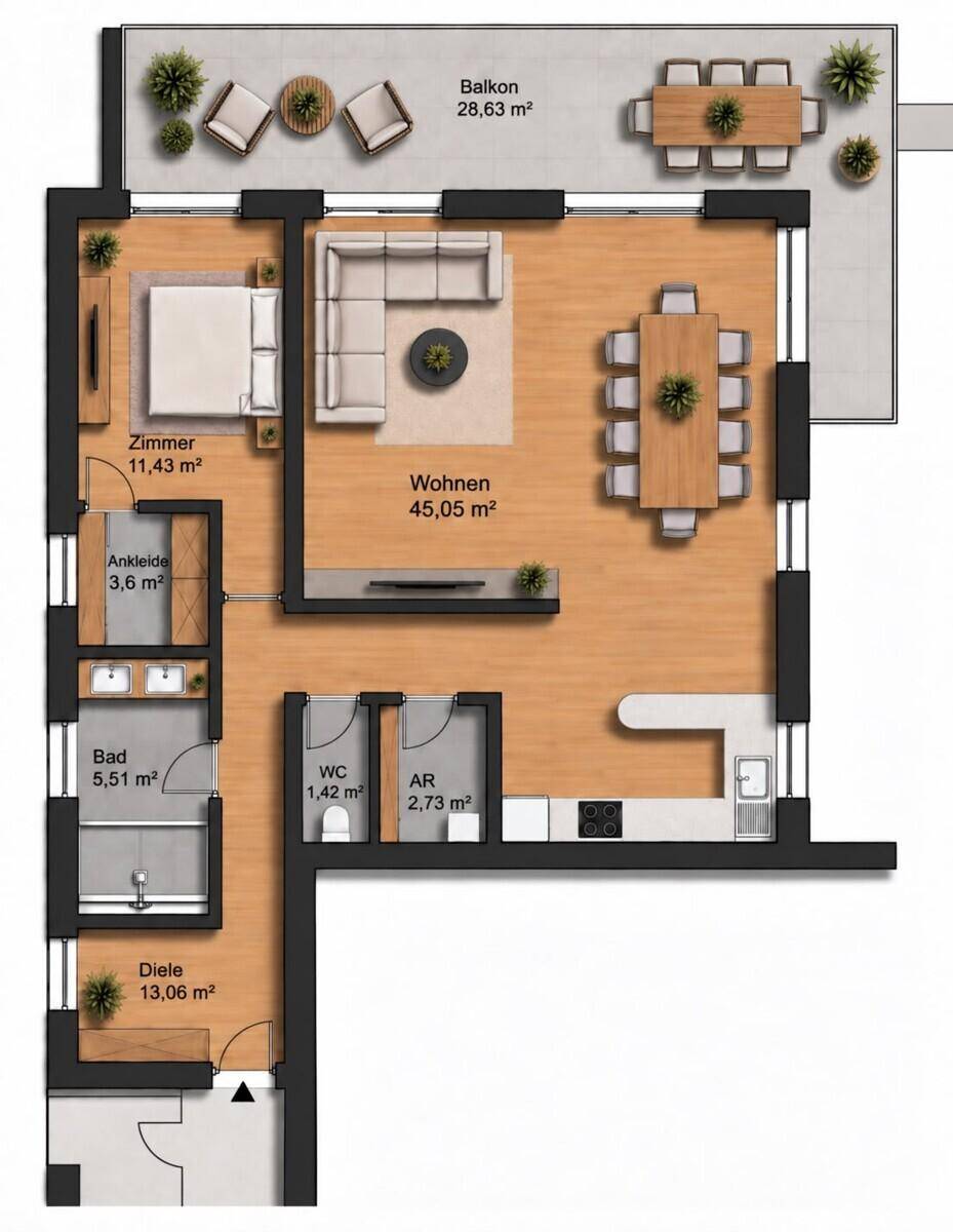 Ist-Zustand Schematischer Grundriss