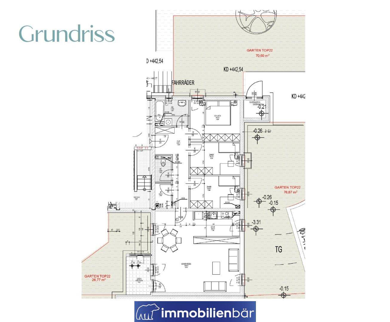 vermietete 4 Zimmer Anleger Gartenwohnung am Stadtpark Ried - Provisionsfrei - Mehr
