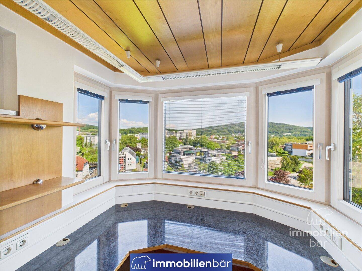 Loggia als Büro