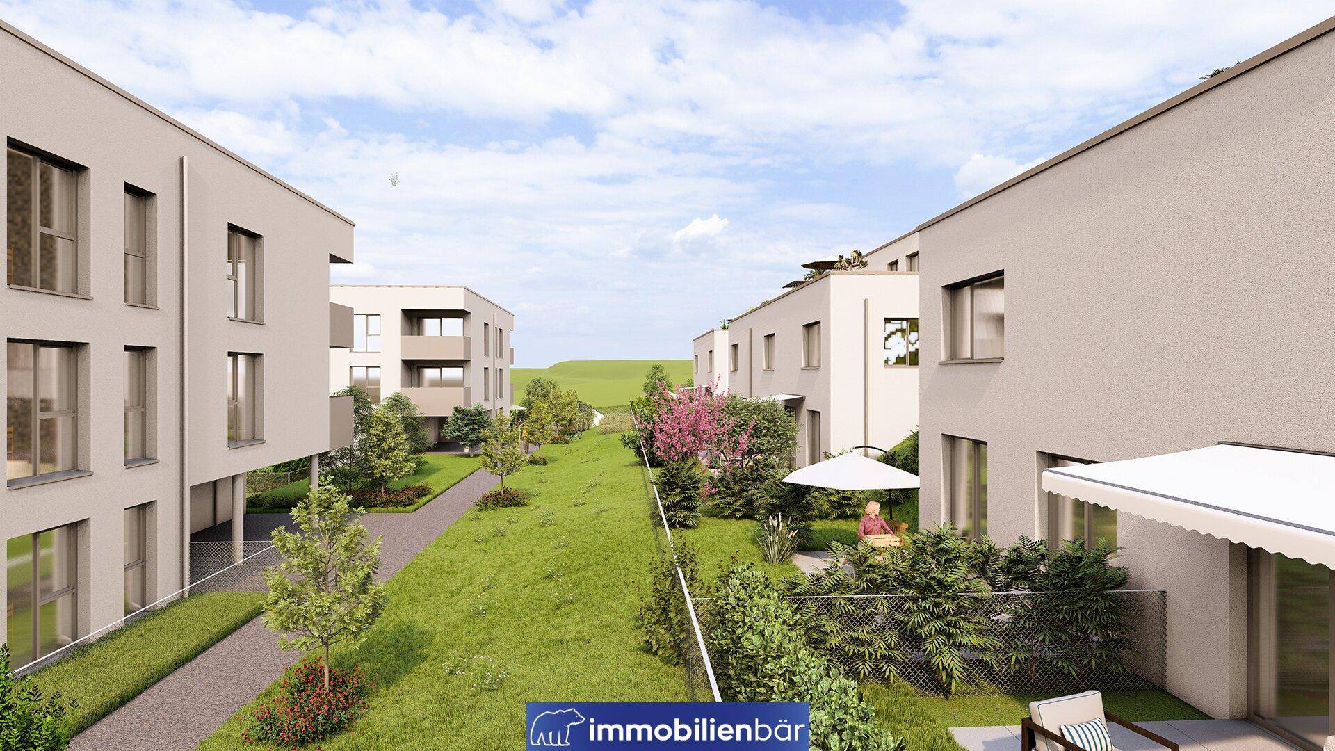 BELVARIA - Ensemble - Reihenhaus mit Dachterrasse, Garten und Doppelcarport – pohled 2