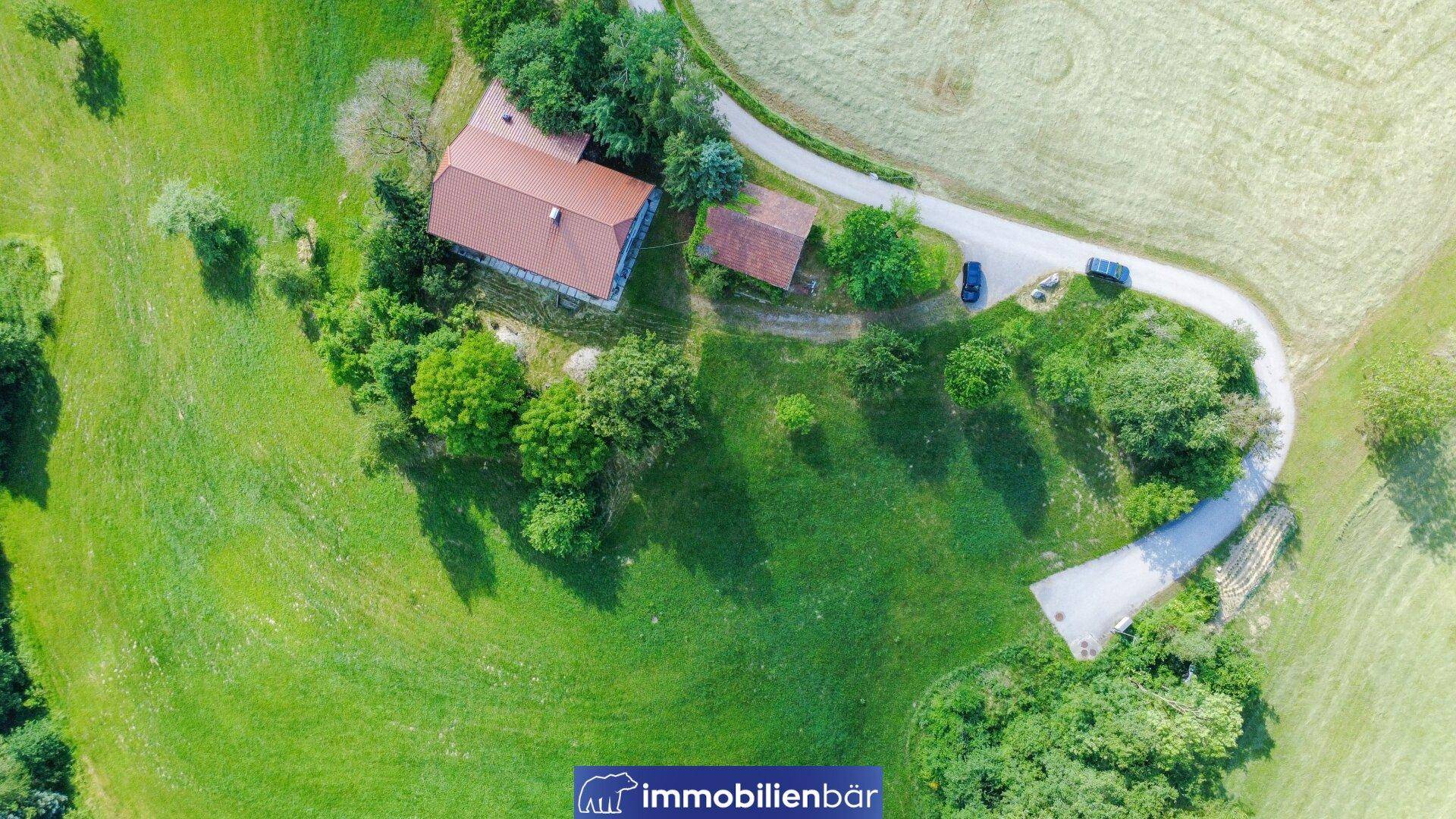 Traumhaftes Sacherl in Alleinlage – ca. 18.300 m² Naturparadies mit genehmigtem Umbaukonzept in Eschenau - Ansicht 2