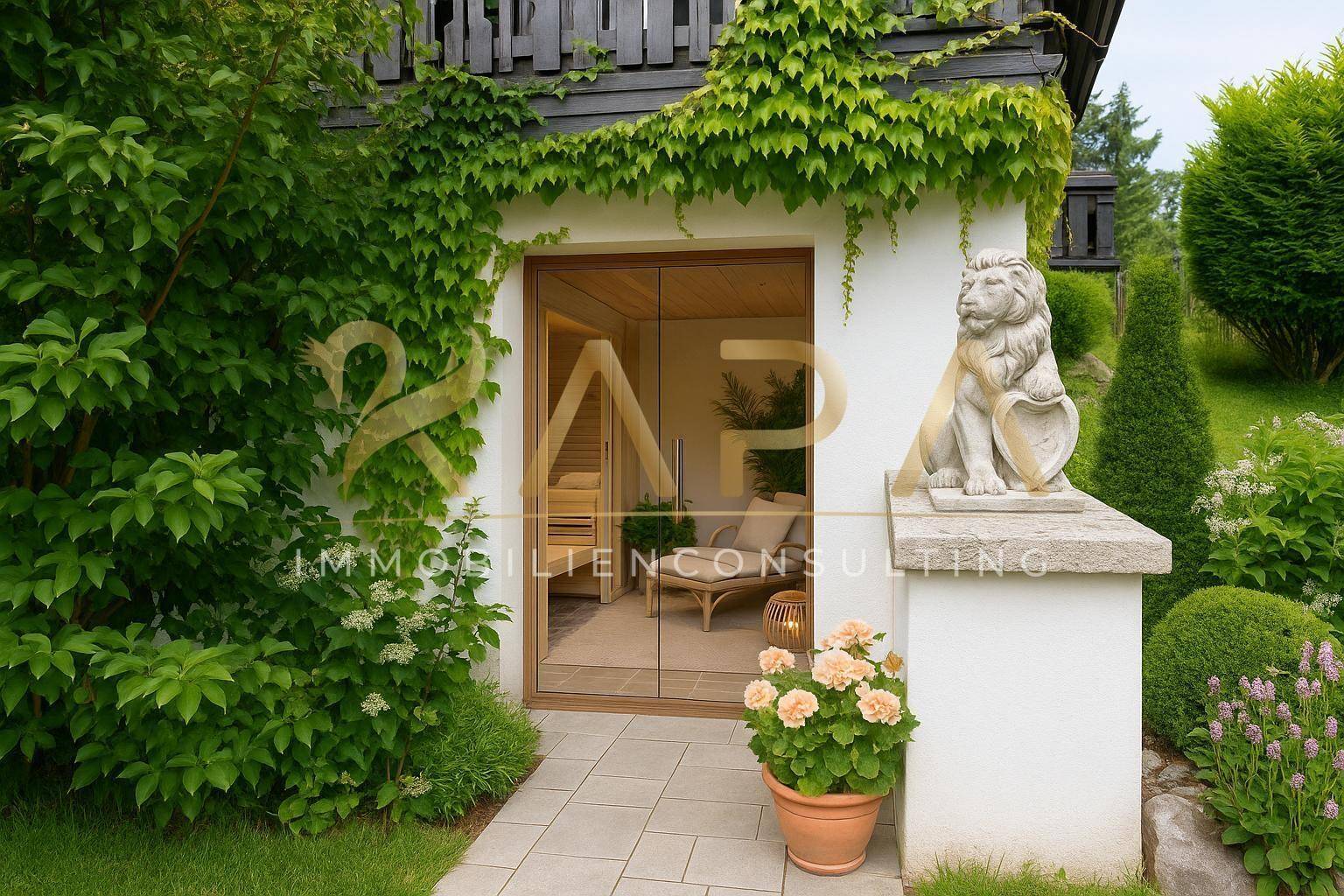 Eingang Sauna