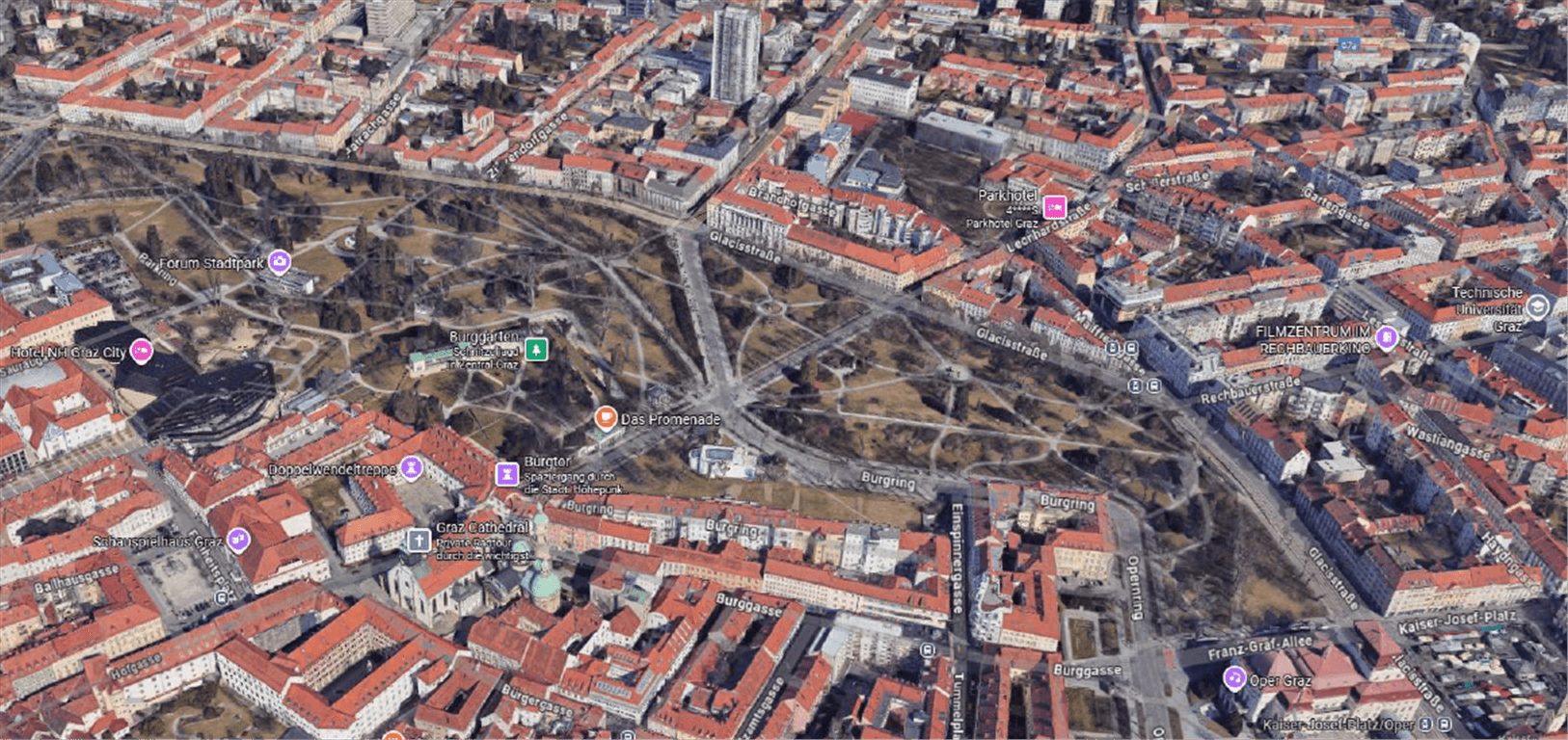 1. Reihe Stadtpark Graz