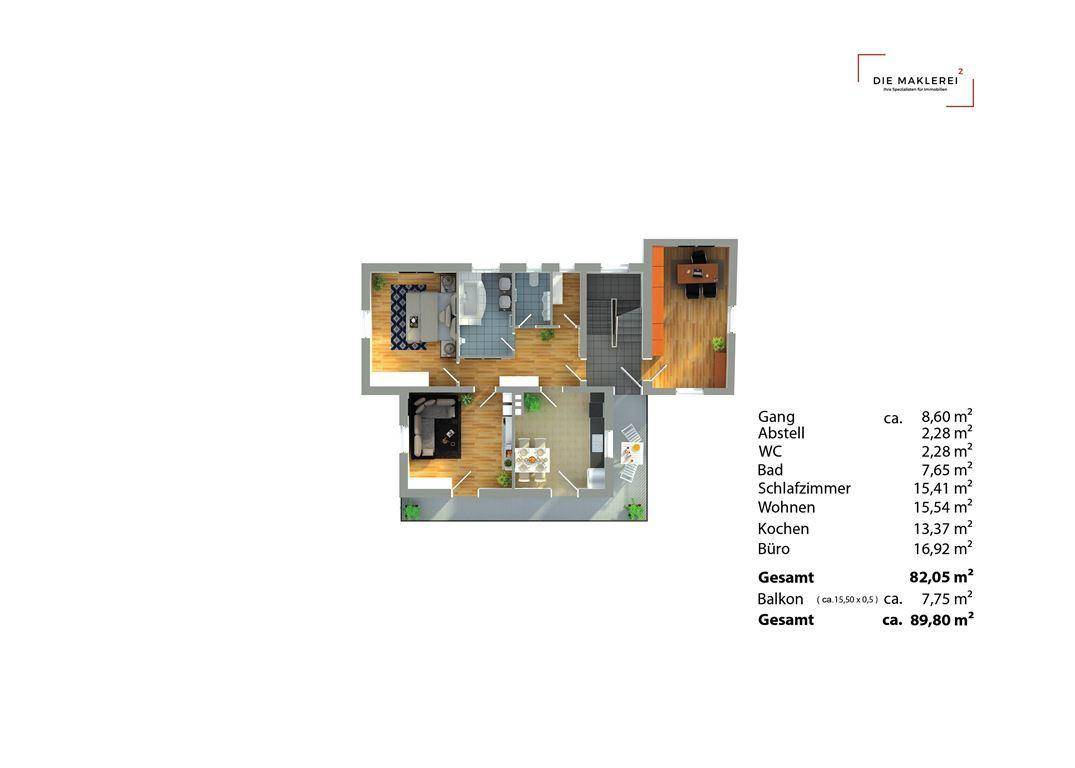 Obergeschoss-Plan