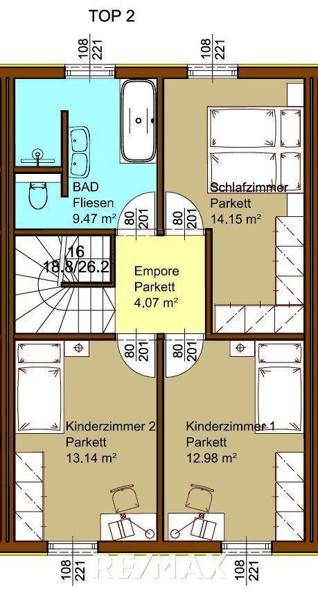 Grundriss OG Top 2