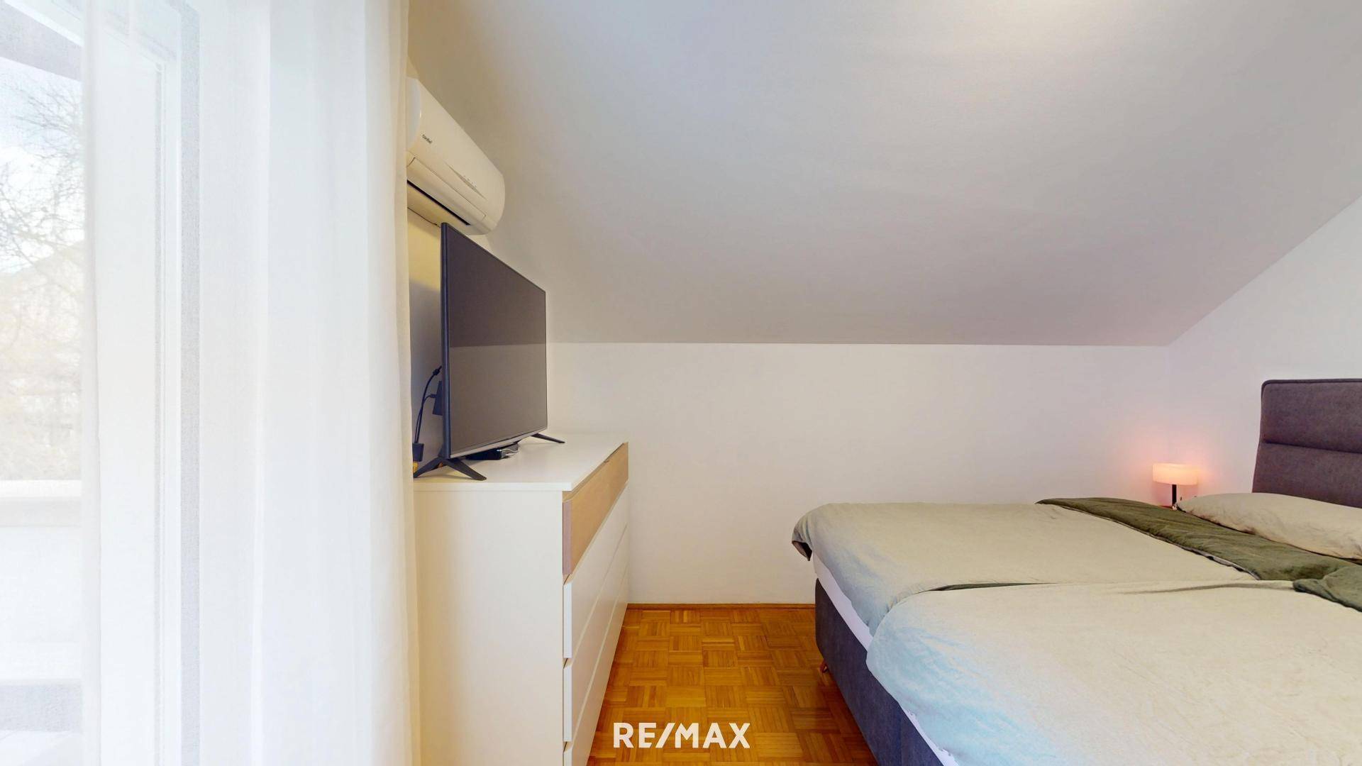 Schlafzimmer mit Klimaanlage