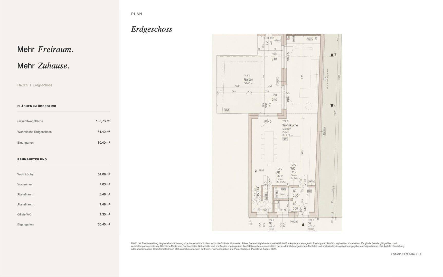 Erdgeschoss Haus 2