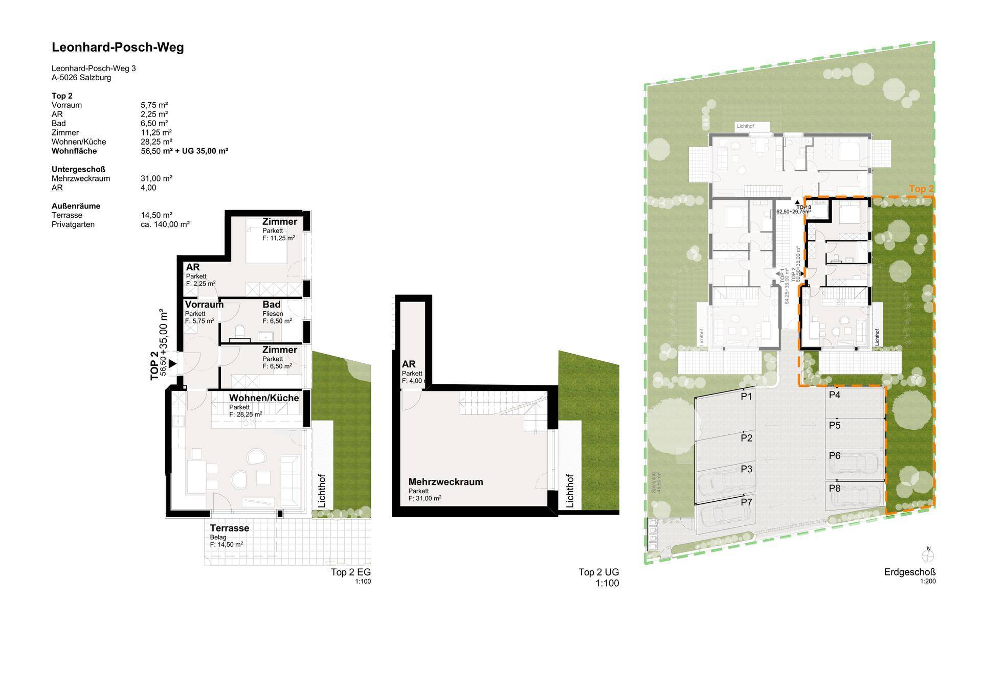 Sonnige Gartenwohnung in Aigen provisionsfrei – pohled 3