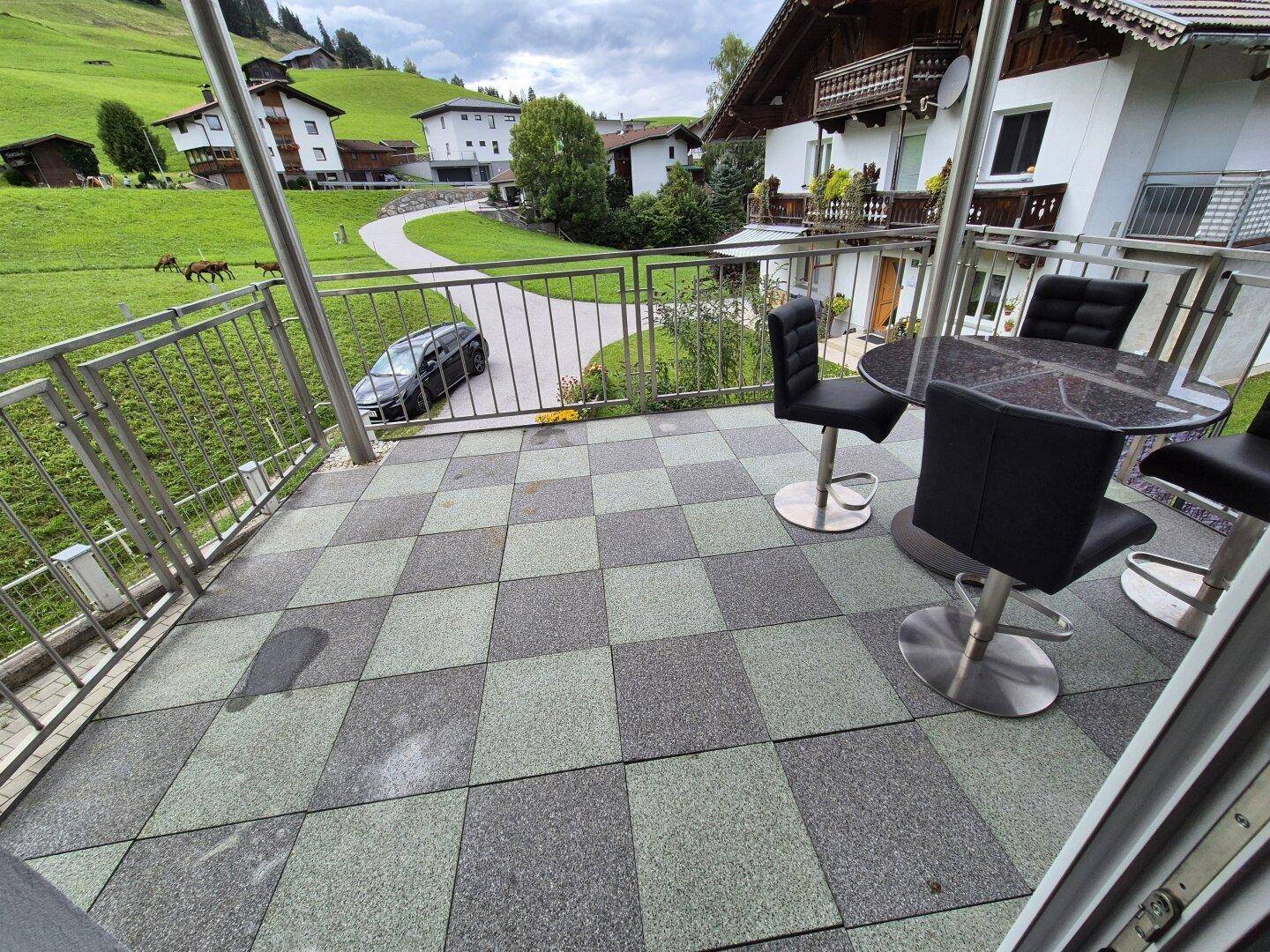 Aussicht vom Balkon