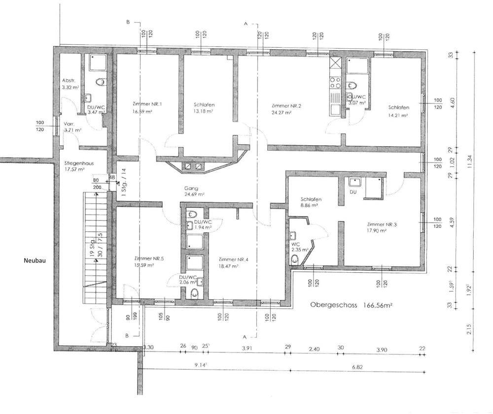 1.Obergeschoss Altbau