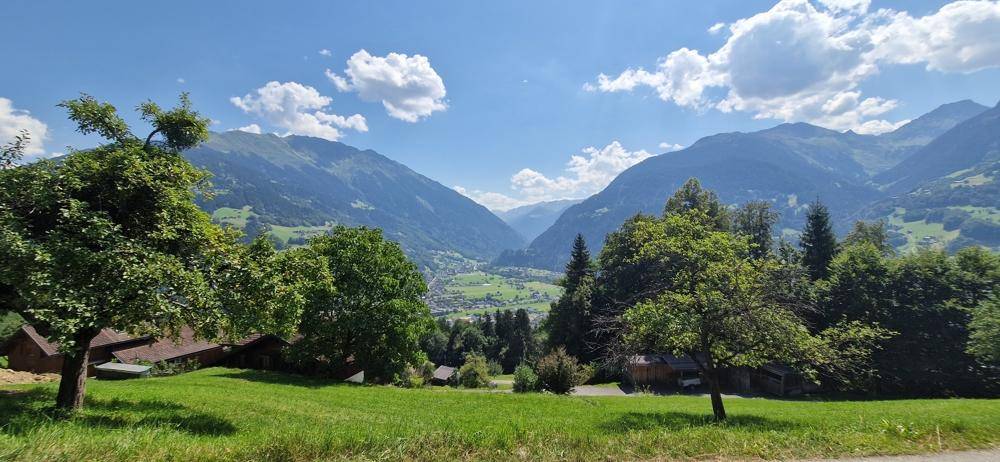 Panoramablick des Grundstücks