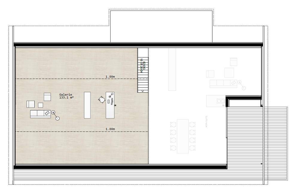 Grundriss E4 (Galerie)