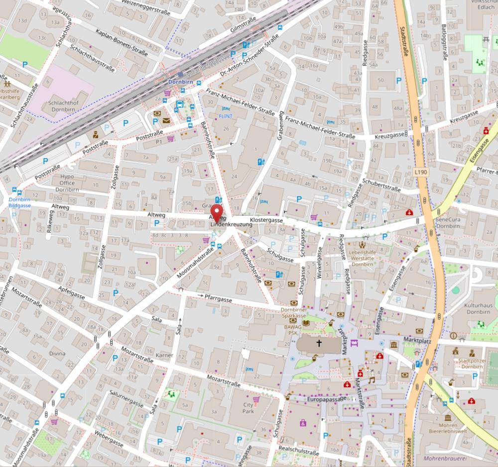 BTV Dornbirn Gravitat - Lageplan