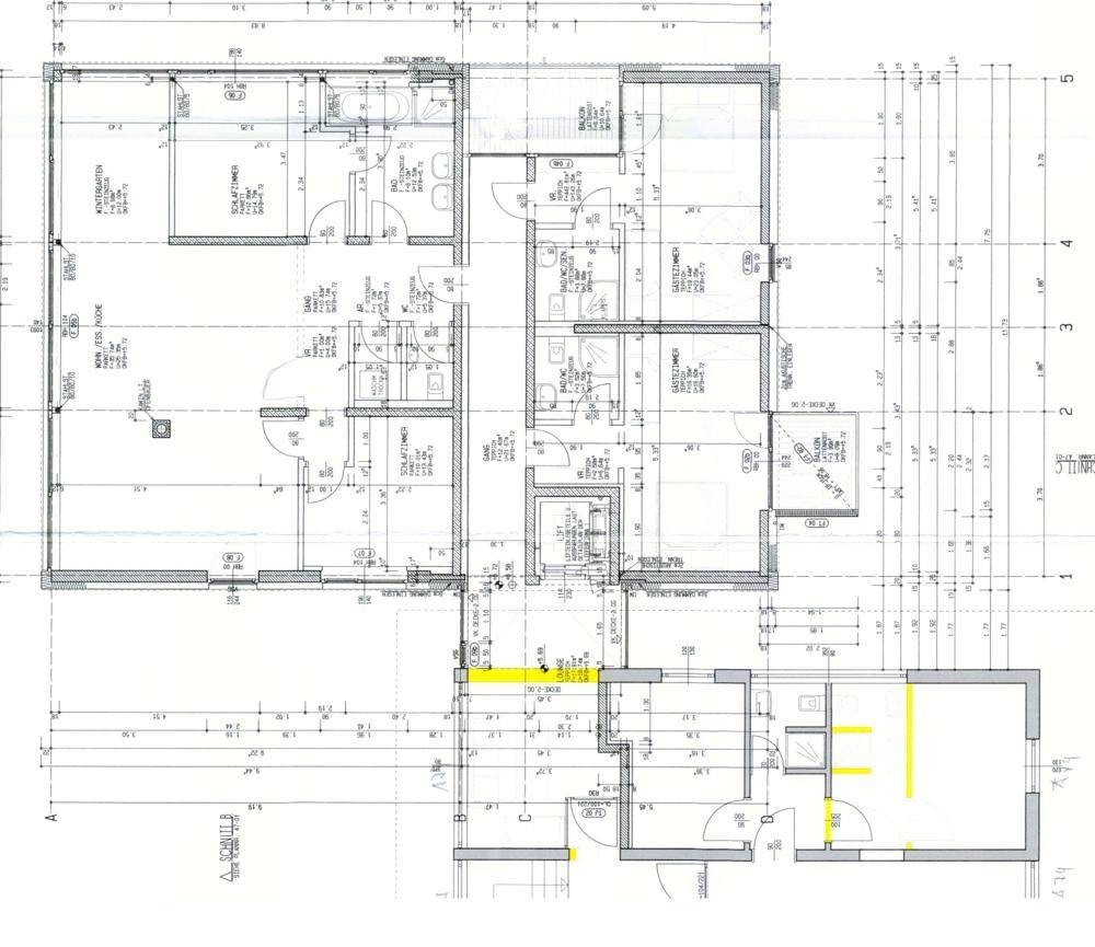 Aktueller Grundriss 2. Obergeschoss Anbau Hotel Silbertal