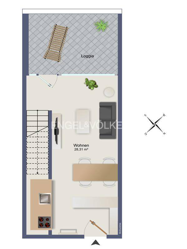 55 m² EG