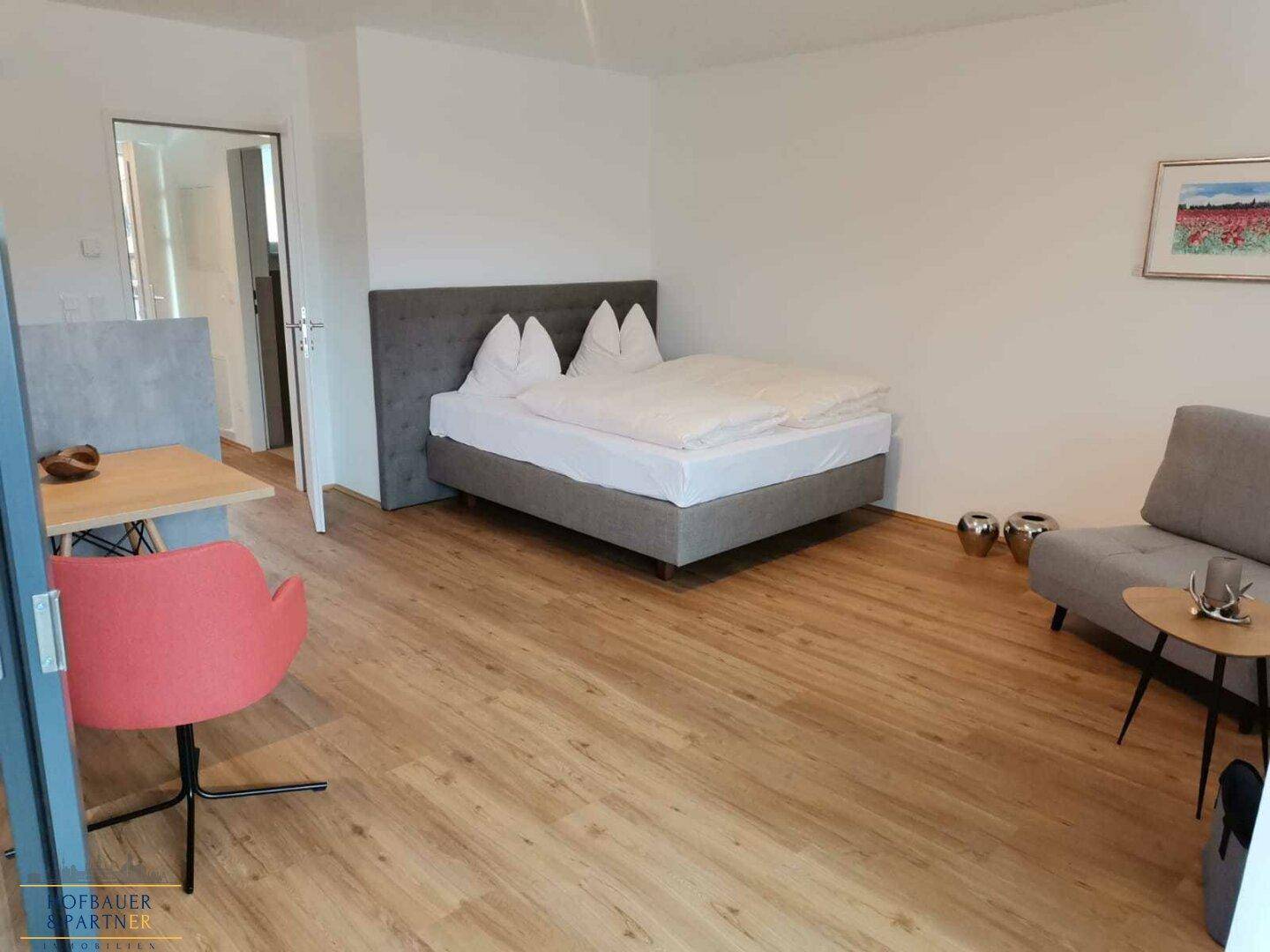 Erstbezug - 1-Zimmer-Gartenwohnung mit PKW-Abstellplatz - Ansicht 4
