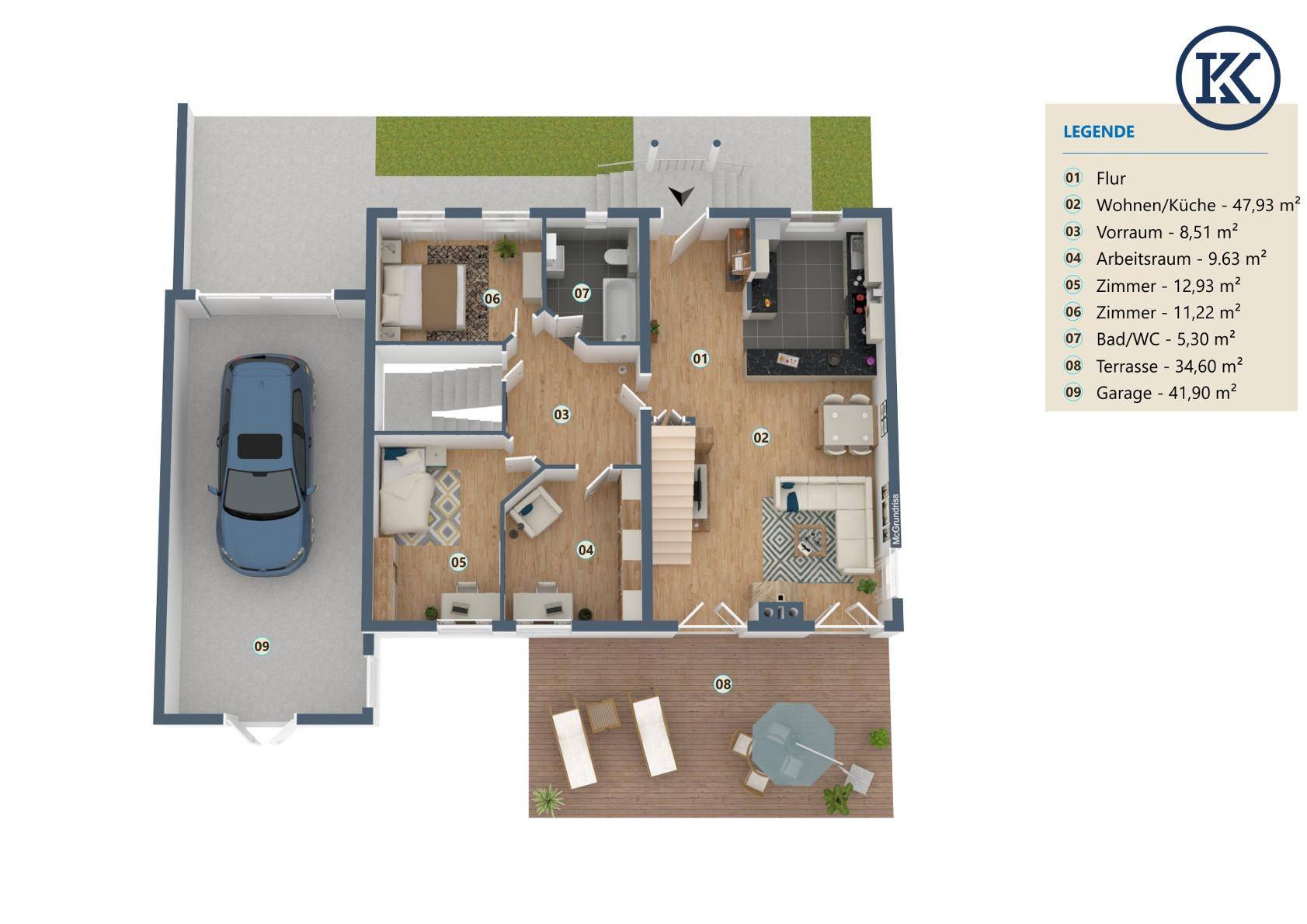 Spechtweg EG Plan