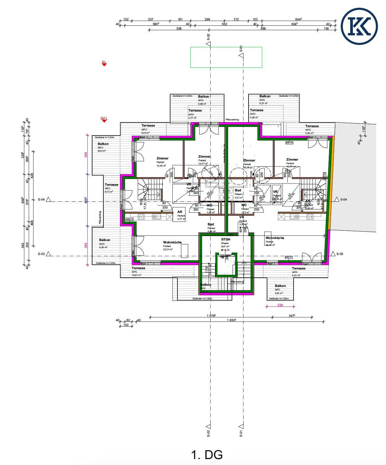 Grundriss DG1