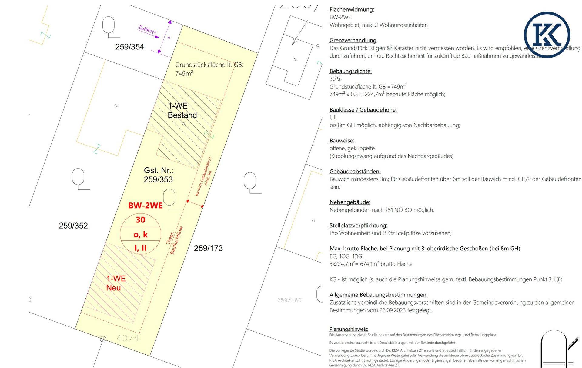 Bebauungsstudie