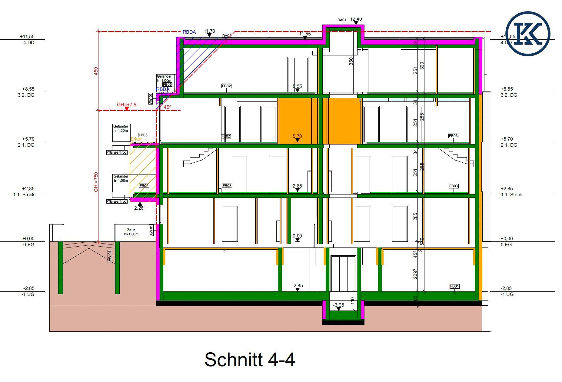 Schnitt 4-4