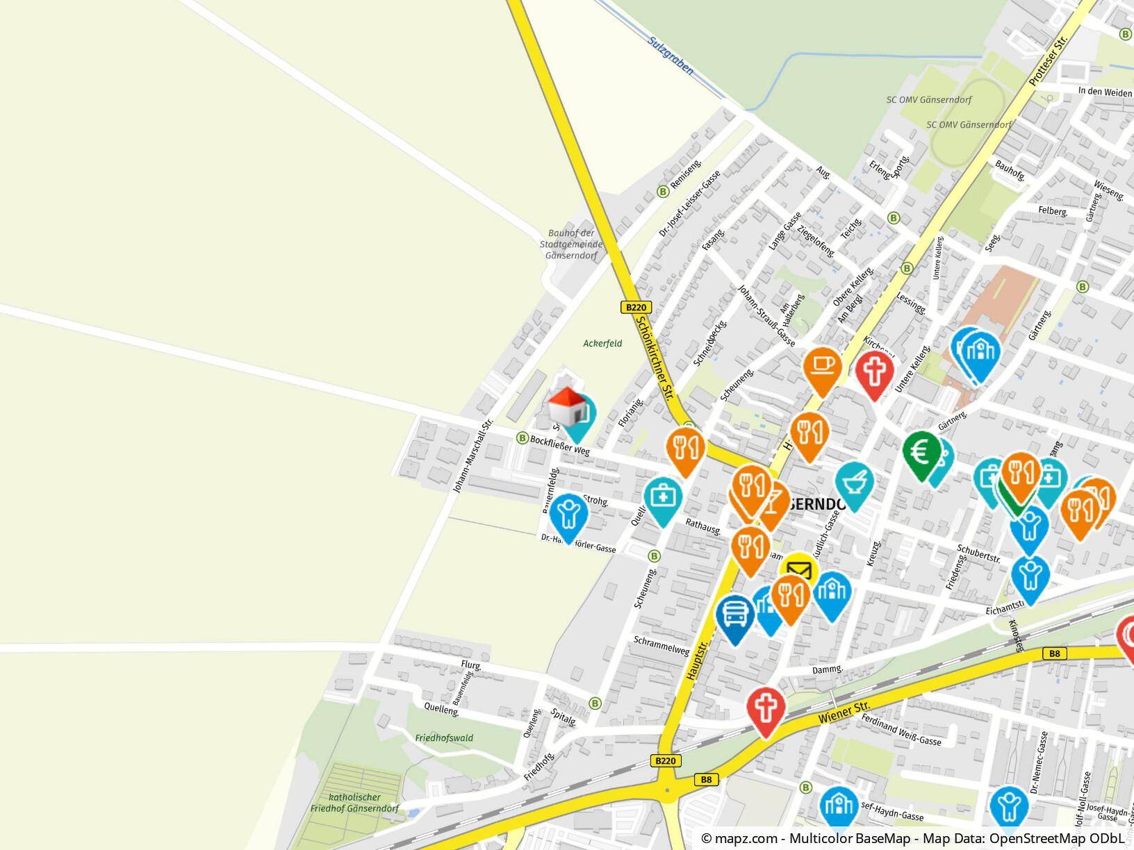 Geolyzer Kartenausschnitt