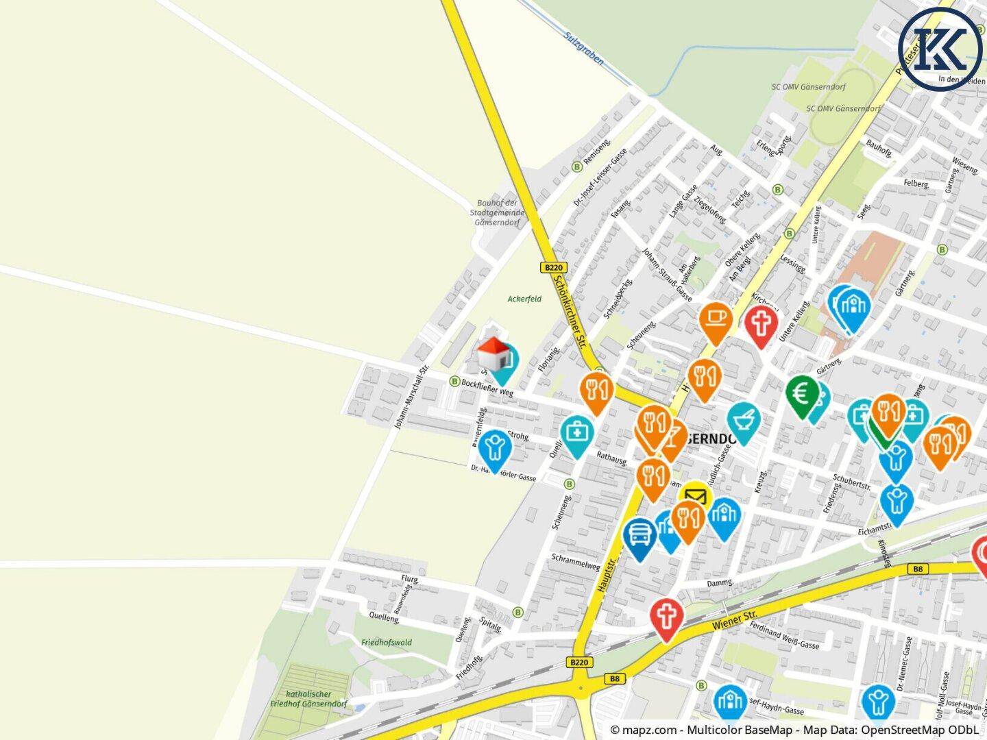 Geolyzer Kartenausschnitt