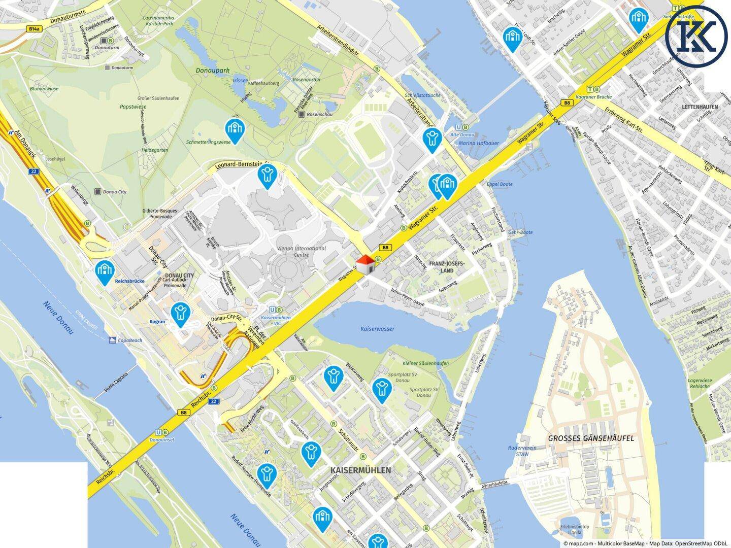 Geolyzer Kartenausschnitt